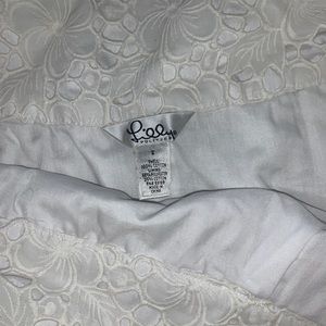 Lilly Pulitzer white lacy skirt